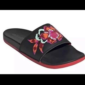 NWT 11 Adidas Women’s Floral Slides